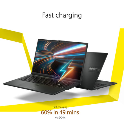 ASUS Vivobook Go 15.6” FHD Slim Laptop, AMD Ryzen 3 7320U Quad Core Processor, 8GB DDR5 RAM, 128GB SSD, Windows 11 Home, Fast Charging, Webcam Sheild, Military Grade Durability, Black, E1504FA-AS33 - AOP3D tech