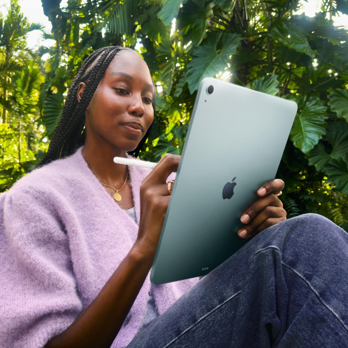 Apple iPad Air 11-inch with M3 chip Built for Apple Intelligence, Liquid Retina Display, 128GB, 12MP Front/Back Camera, Wi-Fi 6E, Touch ID, All-Day Battery Life — Blue - AOP3D tech