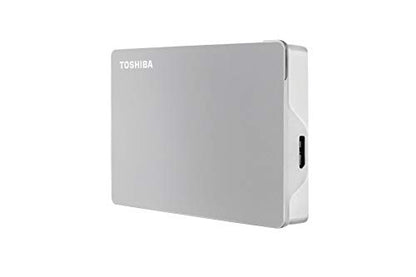 Toshiba Canvio Flex 4TB Portable External Hard Drive USB-C USB 3.0, Silver for PC, Mac, & Tablet - HDTX140XSCCA