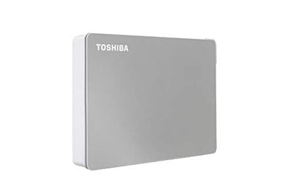 Toshiba Canvio Flex 4TB Portable External Hard Drive USB-C USB 3.0, Silver for PC, Mac, & Tablet - HDTX140XSCCA