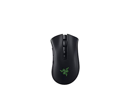 Razer DeathAdder v2 Pro Wireless Gaming Mouse: 20K DPI Optical Sensor - 3x Faster Than Mechanical Optical Switch - Chroma RGB Lighting - 70 Hr Battery Life - 8 Programmable Buttons - Classic Black