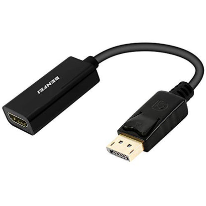 DisplayPort to HDMI, Benfei Gold-Plated DP Display Port to HDMI Adapter (Male to Female) Compatible for Lenovo Dell HP and Other Brand