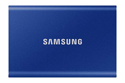 SAMSUNG T7 Portable SSD 500GB - Up to 1050MB/s - USB 3.2 External Solid State Drive, Blue (MU-PC500H/AM)