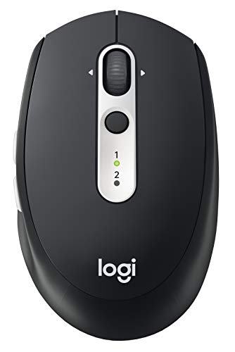 Logitech M585 Multi-Device Wireless Mouse – Control and Move Text/Images/Files Between 2 Windows and Apple Mac Computers and Laptops with Bluetooth or USB, 2 Year Battery Life, Graphite