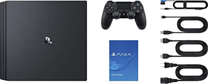 PlayStation 4 Pro Console with A Dual-Shock Controller and HDMI Cable, Stream 4K Video Capable for up to 4 Players- Jet Black