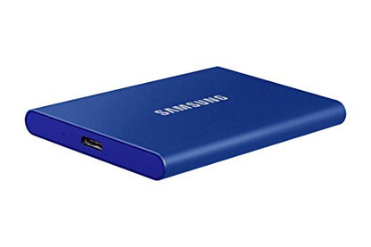 SAMSUNG T7 Portable SSD 500GB - Up to 1050MB/s - USB 3.2 External Solid State Drive, Blue (MU-PC500H/AM)