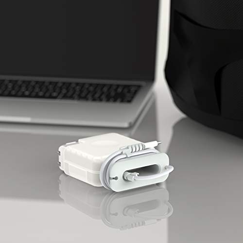 Casoby Charger Cable Organizer Compatible with MacBook Collapsible Cord Winder Accessory Travel, Laptop and Mac Accessory (for 60w / 61w)