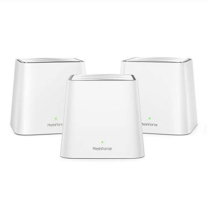 Meshforce Whole Home Mesh WiFi System M3s Suite (Set of 3) – Gigabit Dual Band Wireless Mesh Router Replacement - High Performance WiFi Coverage 6+ Bedrooms