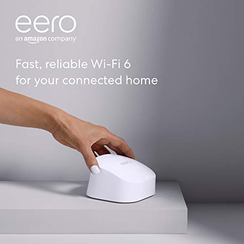 Introducing Amazon eero 6 dual-band mesh Wi-Fi 6 router, with built-in Zigbee smart home hub
