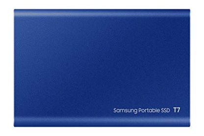 SAMSUNG T7 Portable SSD 500GB - Up to 1050MB/s - USB 3.2 External Solid State Drive, Blue (MU-PC500H/AM)