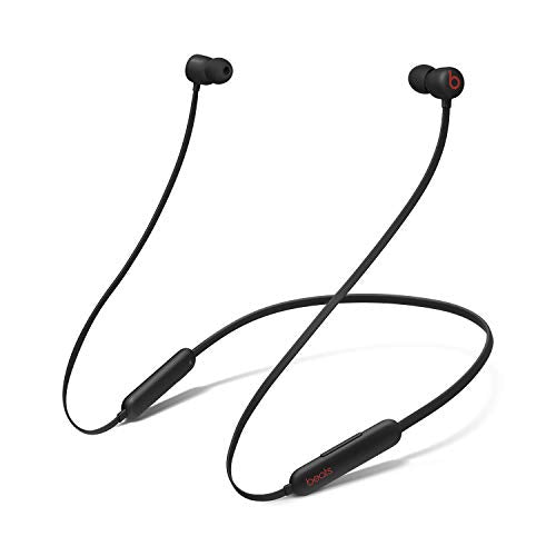 New Beats Flex Wireless Earphones – Apple W1 Headphone Chip, Magnetic Earbuds, Class 1 Bluetooth, 12 Hours of Listening Time, Built-in Microphone - Black (Latest Model)