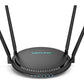 WAVLINK AC1200 Gigabit WiFi Router, Dual Band Smart Wireless Internet Router Wi-Fi Speed up to 1200 Mbps with Patented Touchlink, 4x5dBi Omni Directional Antennas, MU-MIMO for Home (Black)