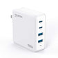 USB C Charger,AKUSCON 100W 4-Port GaN Type C PD Fast Wall Charger Compatible with MacBook Pro/Air,iPad Pro,iPhone, Galaxy USB C Laptop Devices and More