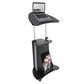 Techni Mobili Sit-to-Stand Mobile Medical Laptop Computer Cart, Black