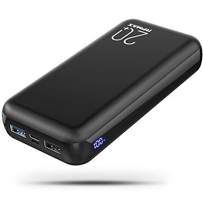 RPMAX Portable Charger Power Bank 26800mAh with Hidden LED Display, Ultra-High Capacity External Battery with Dual Output, Phone Charger Battery Pack for iPhone,iPad,Samsung Galaxy,5V Heated Vest etc.