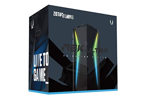 ZOTAC Gaming MEK Ultra Gaming PC, GeForce RTX 3080 10GB GDDR6X, 8-core Liquid-Cooled Intel Core i7-9700, 32GB DDR4/512GB NVMe SSD/4TB HDD/Windows 10 System, GU3080C7R0B-U-W2B