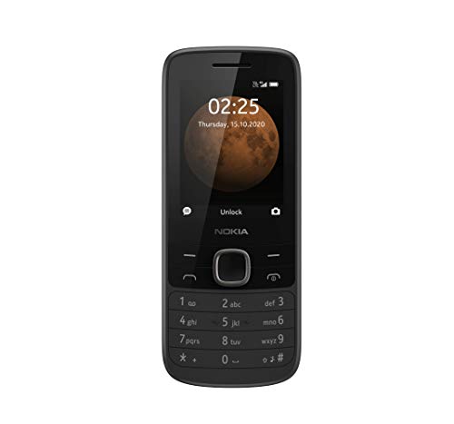 Nokia 225 Unlocked 4G Cell Phone, Black (AT&T/T-Mobile/Cricket/Tracfone/Simple Mobile)