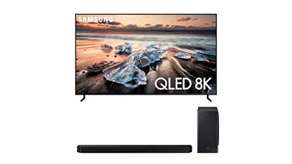 Samsung QN55Q900RB 55" 8K Ultra High Definition Smart QLED TV with a Samsung HW-Q900T 7.1.2 Channel Soundbar with Dolby Atmos and DTS:X (2019)