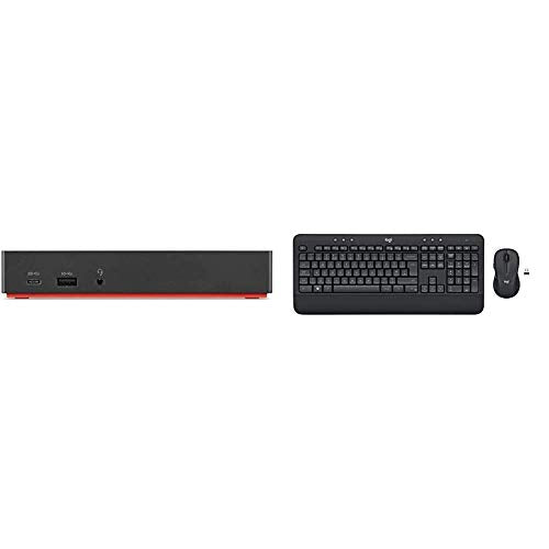 Lenovo USA Lenovo ThinkPad USB-C Dock Gen 2 (40AS0090US) & Logitech MK545 Advanced Wireless Keyboard and Mouse Combo