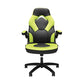 OFM Racing Style Bonded Leather Gaming Chair, in Green