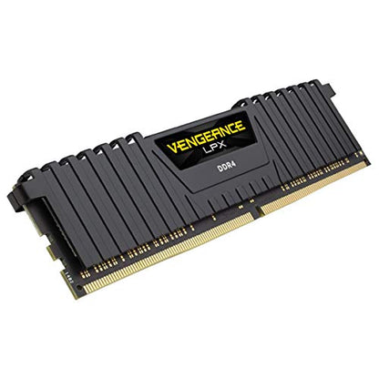 Corsair CMK16GX4M1A2400C14 Vengeance LPX 16GB (1x16GB) DDR4 DRAM 2400MHz (PC4 19200) C14 Memory Kit - Black