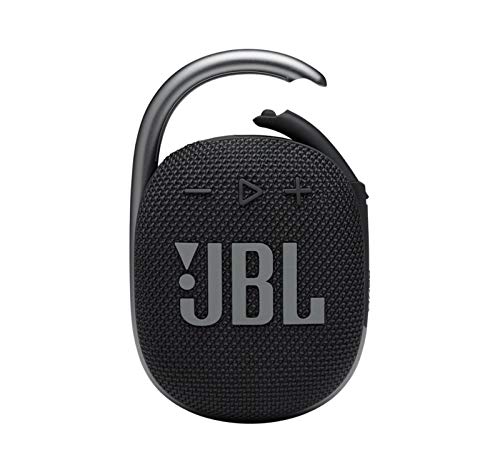 JBL Clip 4 Portable Bluetooth Wireless Speaker Bundle with divvi! Protective Hardshell Case - Black