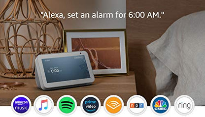 Echo Show 5 -- Smart display with Alexa – stay connected with video calling - Sandstone