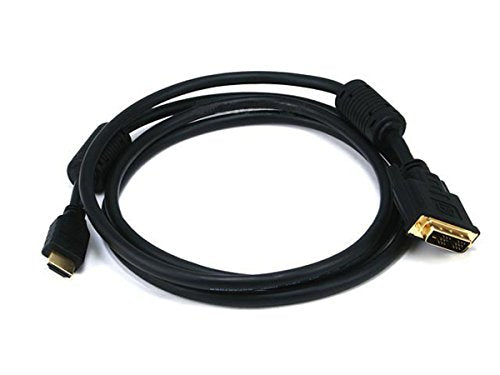 Monoprice 6ft 28AWG High Speed HDMI to DVI Adapter Cable w / Ferrite Cores - Black