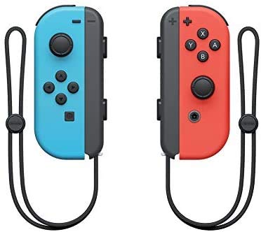 Newest Nintendo Switch 32GB Console with Neon Blue and Neon Red Joy-Con, 6.2" Multi-Touch 1280x720 Display, WiFi, Bluetooth, HDMI and GalliumPi 12-in-1 Bundle