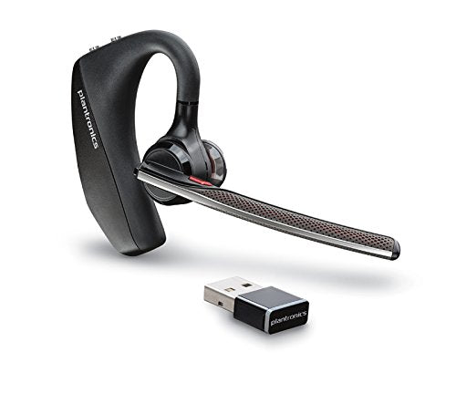 Plantronics Voyager Focus UC Bluetooth USB B825 202652-01 Headset with Active Noise Cancelling Bundle with Plantronics VOYAGER-5200-UC (206110-01) Advanced NC Bluetooth Headsets System