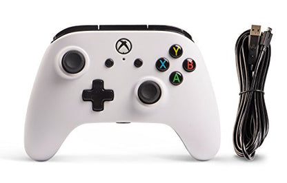 Enhanced Wired Controller for Xbox One - White, Gamepad, Wired Video Game Controller, Gaming Controller, Xbox One, works with Xbox Series X|S