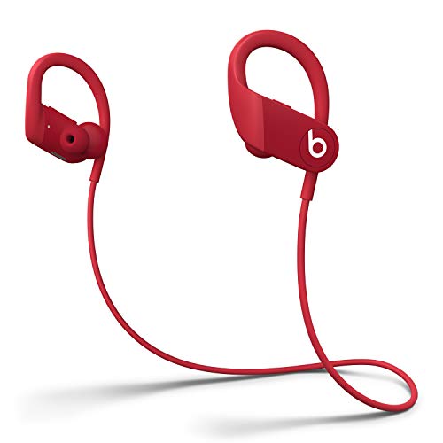 Powerbeats High-Performance Wireless Earphones - Apple H1 Headphone Chip, Class 1 Bluetooth, 15 Hours of Listening Time, Sweat Resistant Earbuds - Red (Latest Model)