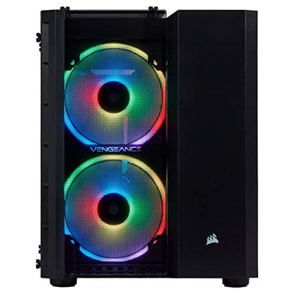 Corsair Vengeance 5182 Gaming PC, Liquid Cooled Intel Core i7-9700, NVIDIA GeForce RTX 2070 Super, 480GB M.2, 2TB HDD, 16GB DDR4, i7-9700 - 16GB DRAM