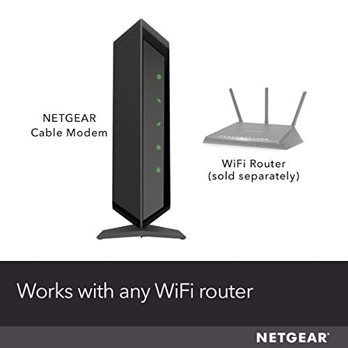NETGEAR Cable Modem CM700 - Compatible with All Cable Providers Including Xfinity by Comcast, Spectrum, Cox | For Cable Plans Up to 500 Mbps | DOCSIS 3.0