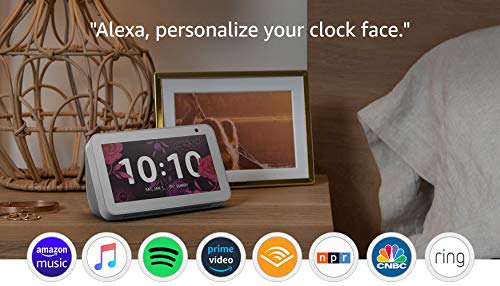 Echo Show 5 Charcoal with Blink Mini Indoor Smart Security Camera, 1080 HD with Motion Detection