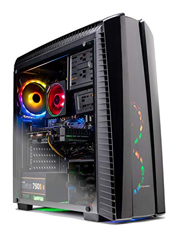 SkyTech Shadow II Gaming Computer PC Desktop – Ryzen 7 2700 8-Core 3.2 GHz, NVIDIA GeForce RTX 2060 6G, 500G SSD, 16GB DDR4, RGB, AC WiFi, Windows 10 Home 64-bit