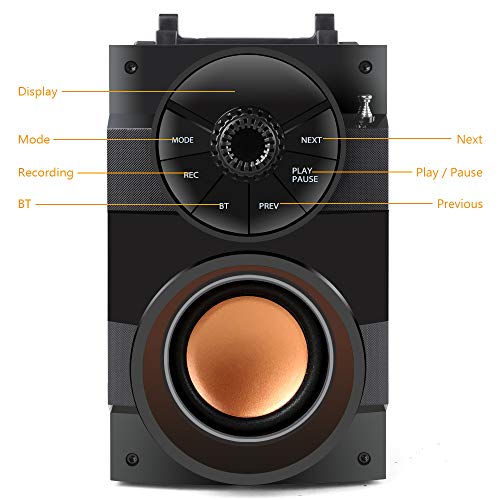 TAMPROAD Portable Bluetooth Speakers with Subwoofer Rich Bass Wireless