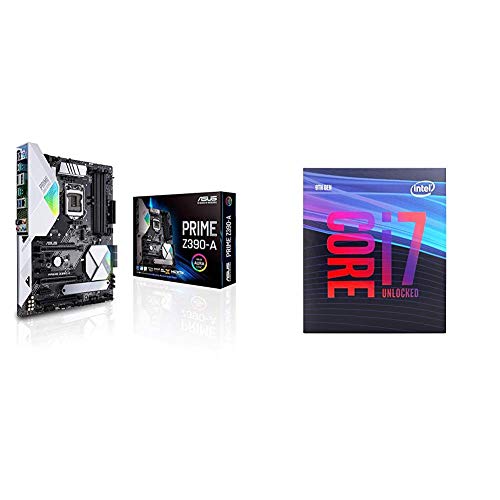 Intel Core i7-9700K Desktop Processor 8 Cores up to 4.9 GHz Turbo with Asus Prime Z390-A Motherboard LGA1151 (Intel 8th and 9th Gen)