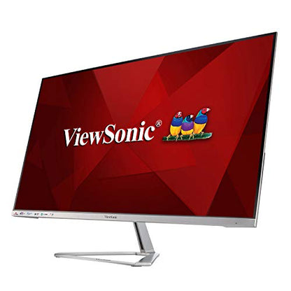 ViewSonic VX3276-4K-MHD 32 Inch Frameless 4K UHD Monitor with HDR10 HDMI and DisplayPort for Home and Office,Gray