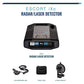 Escort IXC Laser Radar Detector - Extended Range, Wifi Connected Car Compatible, Auto Learn Protection, Voice Alerts, Multi Color Display, Model:0100039-1
