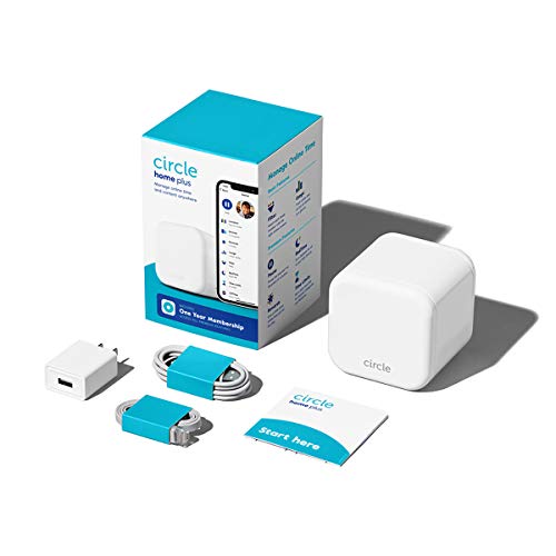 Circle Home Plus (2nd Gen) - Parental Controls for Internet and Mobile Devices - Works on WiFi, Android and iOS Devices - Control Apps, Set Screen Time Limits and Block Content - 1-YR Subscription