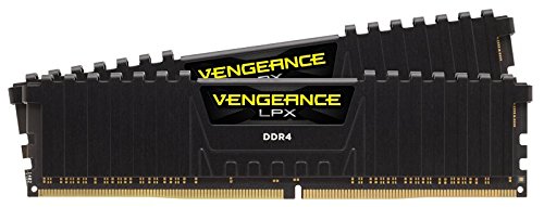 CORSAIR Vengeance LPX 16GB (2x8GB) DDR4 DRAM 2400MHz C14 Memory Kit - Black (CMK16GX4M2A2400C14)