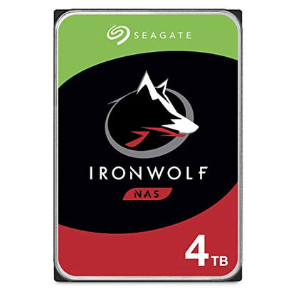 Seagate IronWolf 4TB NAS Internal Hard Drive HDD – CMR 3.5 Inch SATA 6Gb/s 5900 RPM 64MB Cache for RAID Network Attached Storage – Frustration Free Packaging (ST4000VNZ008/VN008)