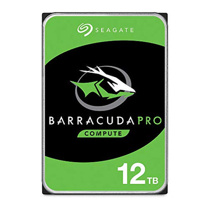 Seagate BarraCuda Pro 12TB Internal Hard Drive Performance HDD – 3.5 Inch SATA 6 Gb/s 7200 RPM 256MB Cache for Computer Desktop PC Laptop, Data Recovery – Frustration Free Packaging (ST12000DM0007)