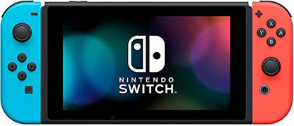 Newest Nintendo Switch 32GB Console with Neon Blue and Neon Red Joy-Con, 6.2" Multi-Touch 1280x720 Display, WiFi, Bluetooth, HDMI and GalliumPi 12-in-1 Bundle