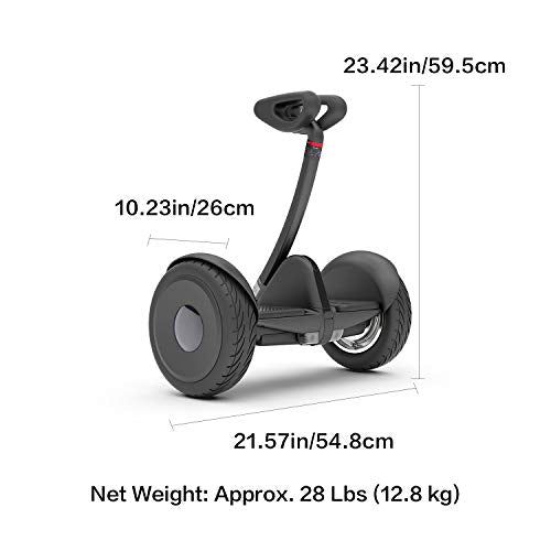 Segway Ninebot S Smart Self-Balancing Electric Scooter with LED light, Portable and Powerful, Black
