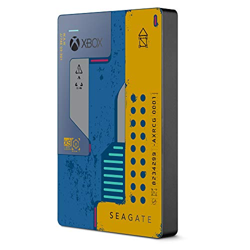 Seagate Game Drive for Xbox 2TB External Hard Drive Portable HDD – USB 3.0 CyberPunk 2077 Special Edition, Designed for Xbox One, 1 Year Rescue Service (STEA2000428)