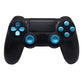 TOMSIN Metal Buttons for DualShock 4, Aluminum Metal Thumbsticks Analog Grip & Bullet Buttons & D-pad for PS4 Controller (Blue)