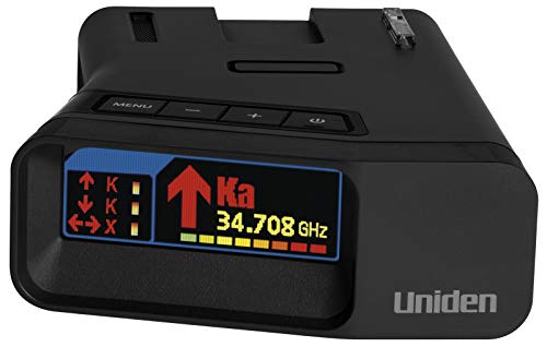 Uniden R7 Extreme Long Range Laser/Radar Detector, Built-in GPS w/Real-Time Alerts, Dual-Antennas w/Directional Arrows, & RDA-HDWKT Smart Hardwire Kit with Mute/Mark Button, LED Alert & Power LED