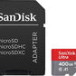 SanDisk 400GB Ultra microSDXC UHS-I Memory Card with Adapter - 100MB/s, C10, U1, Full HD, A1, Micro SD Card - SDSQUAR-400G-GN6MA